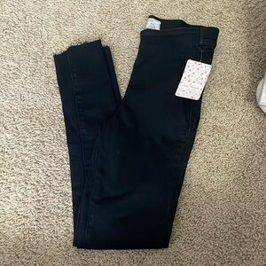 Free people black pants size 24 NWT